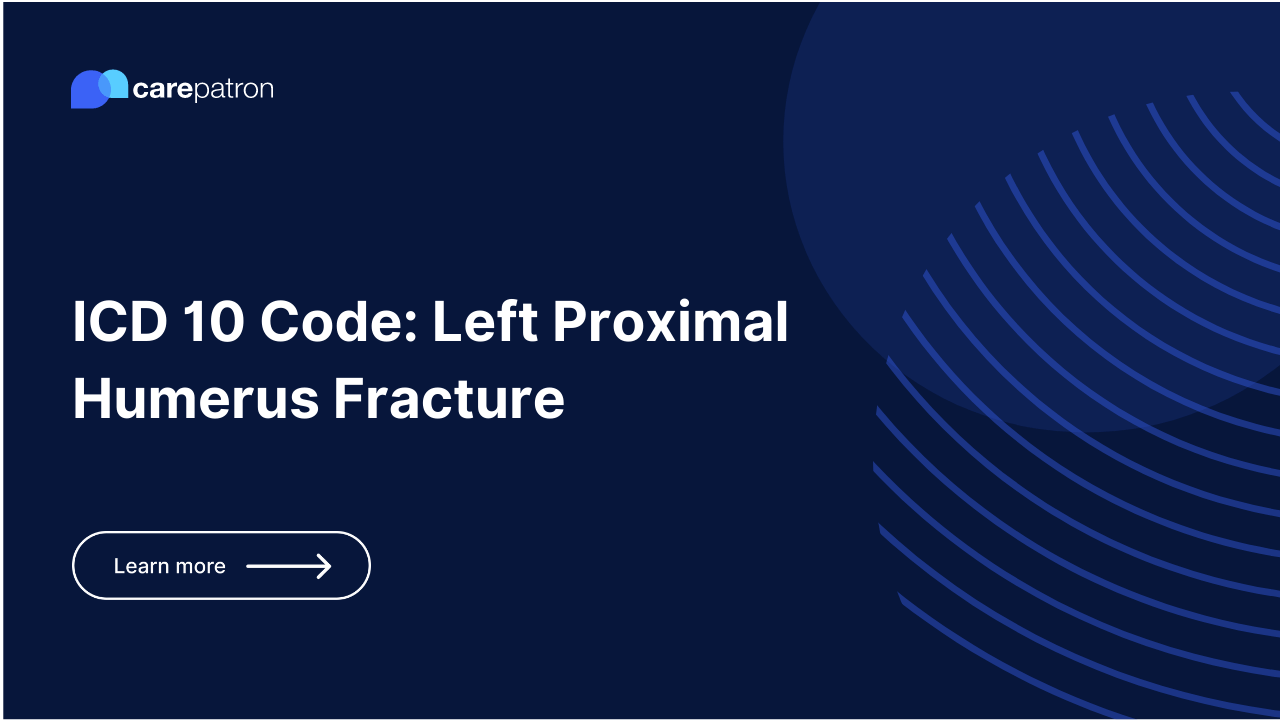 Left proximal humerus fracture icd 10 cm codes 2023